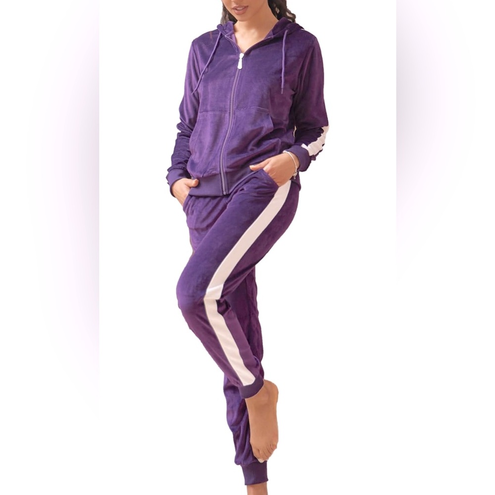Tracksuit Women’s 2pc Velour Set Size 2X